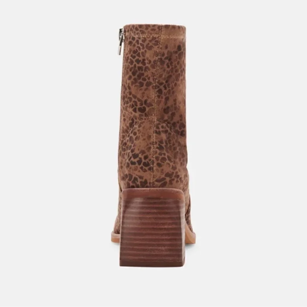 NEW Dolce Vita Indiga Booties Dark Leopard Stella Suede sz 8.5